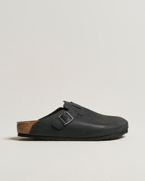  Boston Classic Footbed Black Oiled Leather