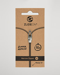  Narrow Zipper Silver XS
