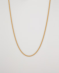  Curb Chain Slim Necklace Gold