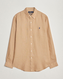  Custom Fit Linen Button Down Vintage Khaki