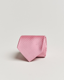  Micro Dot Classic Tie 8 cm Pink/White