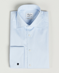  Slimline X-Long Sleeve Double Cuff Shirt Light Blue