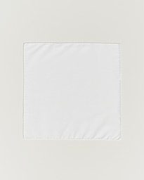 Signature Twill Pocket Square White