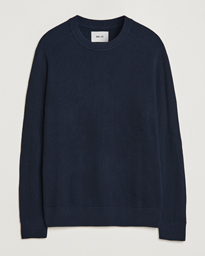 NN07 Kevin Cotton Knitted Sweater Navy Blue at CareOfCarl.com