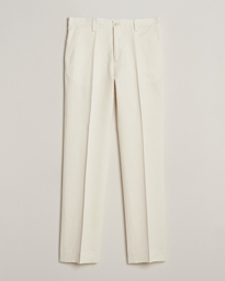  Straight Linen Trousers Bone White