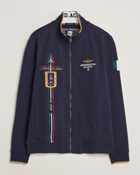 Full Zip Tricolori Sweater Navy