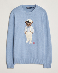  Knitted Hemingway Bear Sweater Driftwood Blue