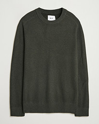 NN07 Kevin Cotton Knitted Sweater Dark Army