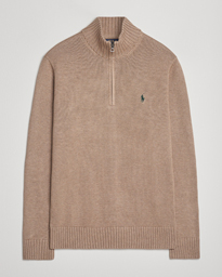 Polo Ralph Lauren Cotton Pullover Half-Zip Bronze Melange at