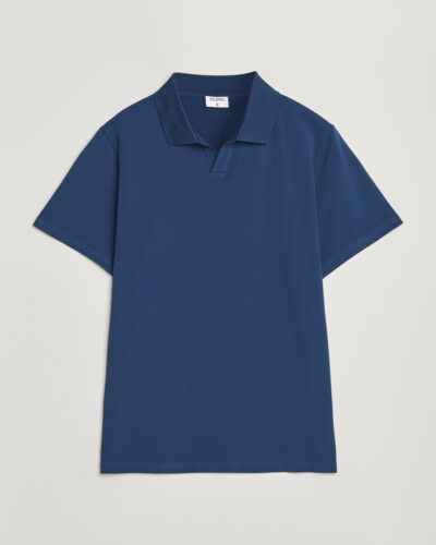 Filippa K Soft Lycra Polo T-Shirt Dark Chocolate at CareOfCarl.com