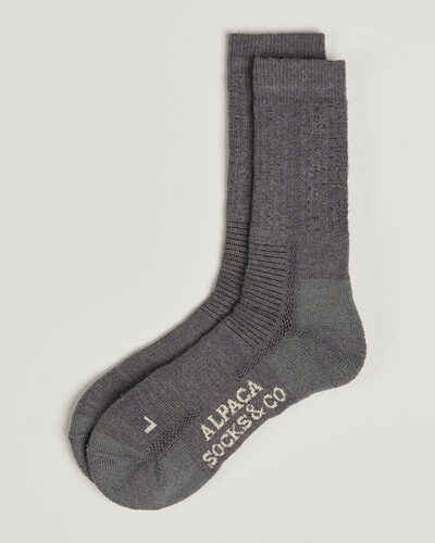 Alpacasocks & Co 2-Pack Heavy Alpacka Wool Socks Dark Grey