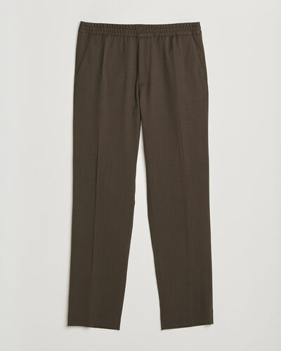 Filippa K Theo Relaxed Wool Trousers Walnut Brown