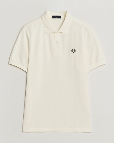 Fred Perry Plain Polo Shirt Night Ecru