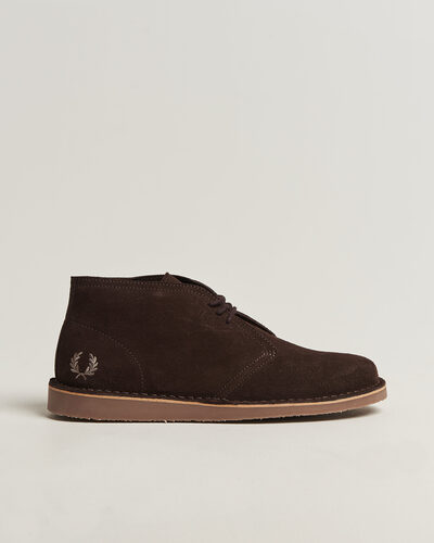 Fred Perry Hawley Suede Chukka Boot Rich Brown