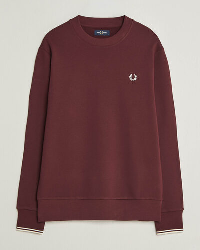 Fred Perry Crew Neck Sweatshirt Oxblood