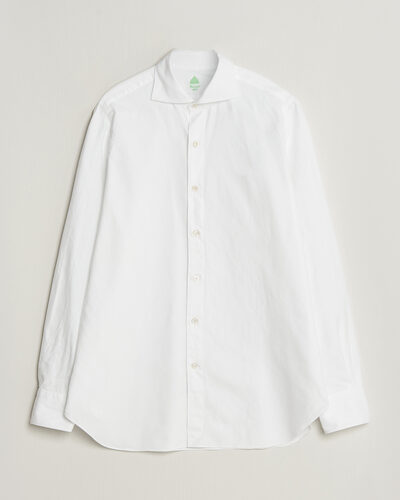 Finamore Napoli Gaeta Flannel Sport Shirt White