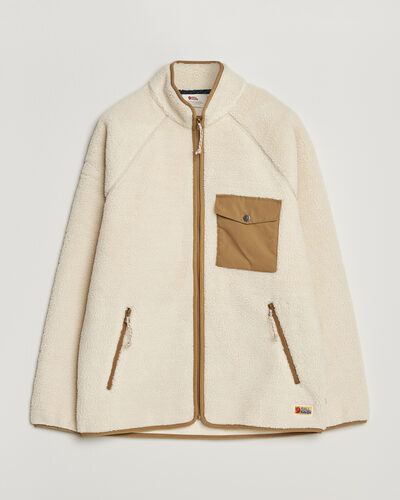 Fjällräven Vardag Pile Fleece Zip Jacket Chalk White