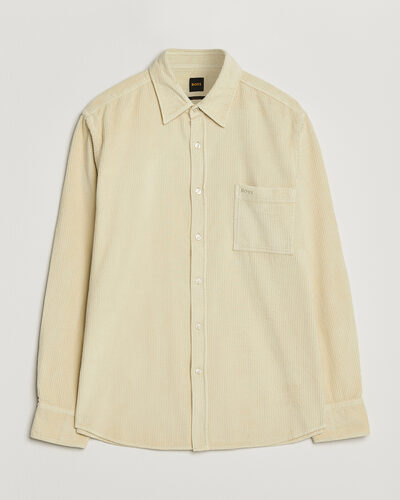 BOSS ORANGE Relegant Corduroy Shirt Light Beige