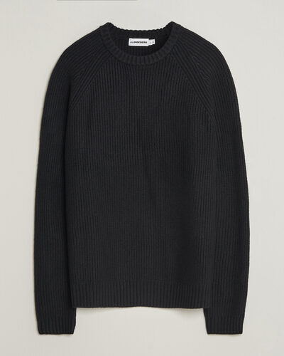 J.Lindeberg Hallow Wool Blend Knitted Sweater Black