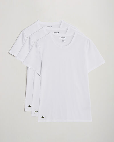 Lacoste 3-Pack Crew Neck T-Shirt White