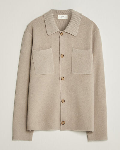 Les Deux Milano Knit Overshirt Light Sand