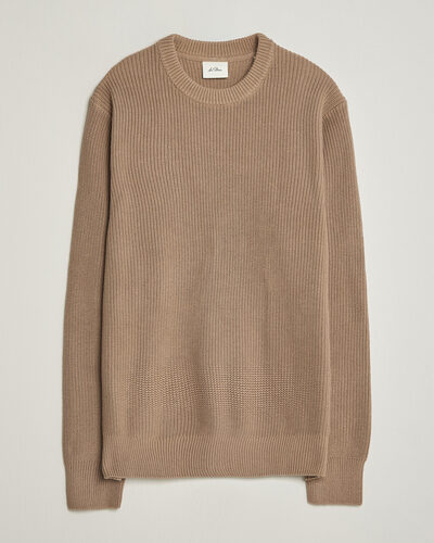 Les Deux Rib Crewneck Knit Dark Sand
