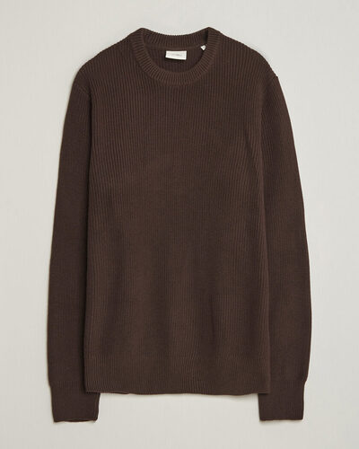 Les Deux Rib Crewneck Knit Molé Brown