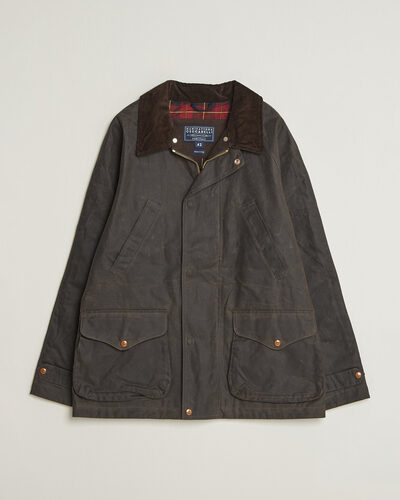 Manifattura Ceccarelli Rain Caban Wax Cloth Chocolate