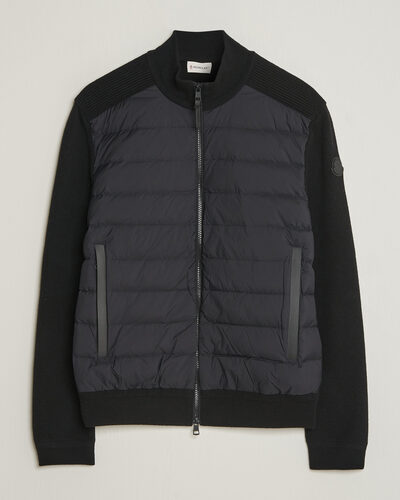 Moncler Wool/Cashmere Hybrid Jacket Black