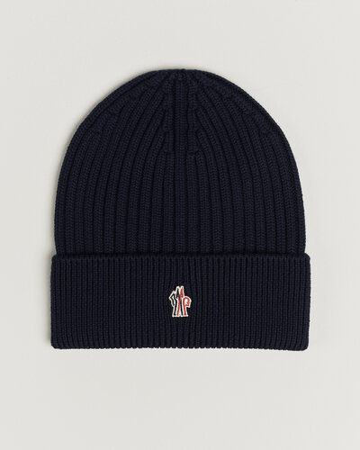 Moncler Grenoble Rib Wool Beanie Navy