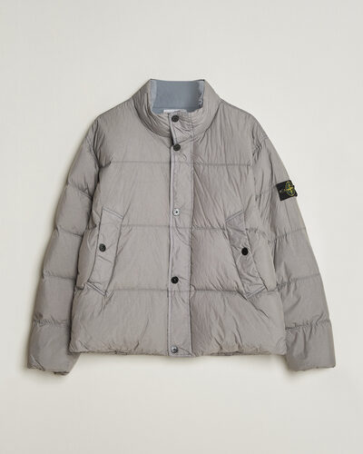 Stone Island Crinkle Reps Padded Down Jacket Grey