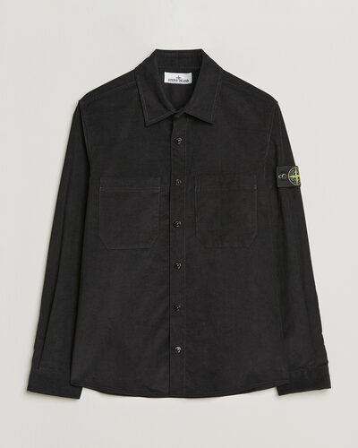 Stone Island Micro Cord Overshirt Black