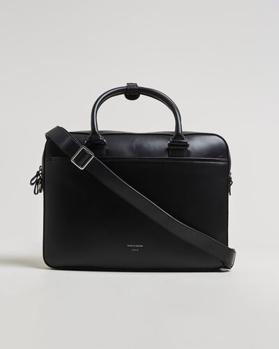 Tiger of Sweden Bosun Smooth Leather Briefcase Black