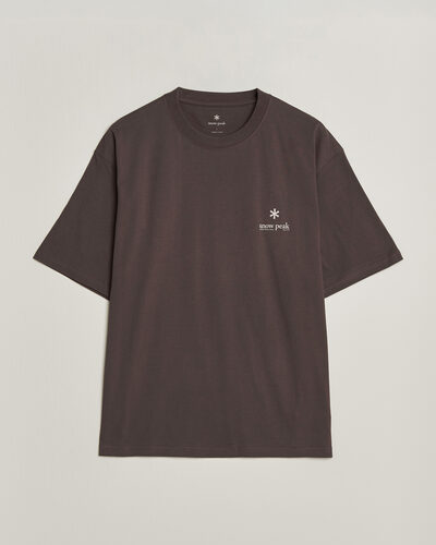 Snow Peak Soft Cotton Relaxed Logo T-Shirt Brown