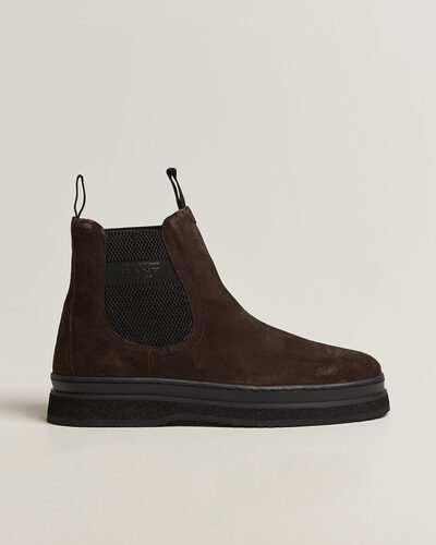 GANT Blistown Shearling Suede Chelsea Boot Espresso Brown