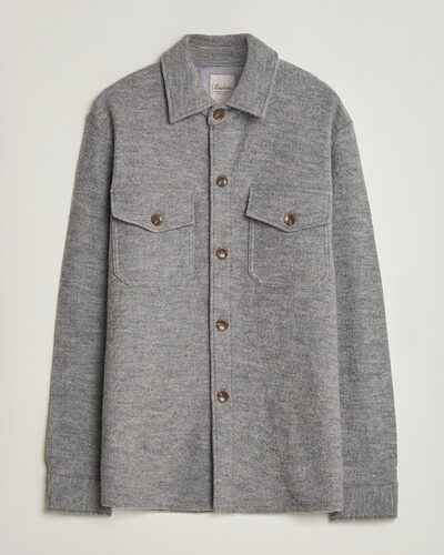 Stenströms Felted Wool Overshirt Grey