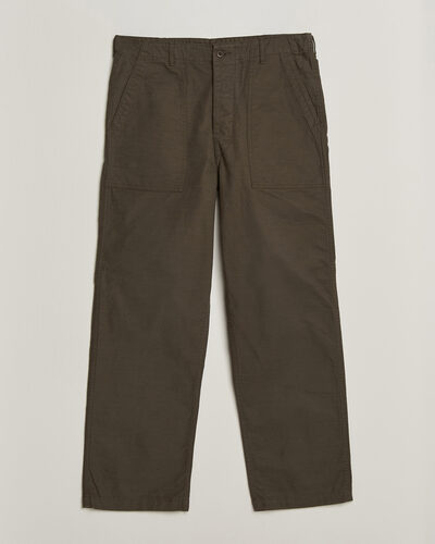 orSlow Regular Fit Original Sateen Fatigue Pants Coffee Brown