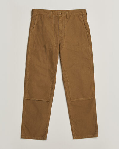 orSlow Double Knee Work Trousers Brown
