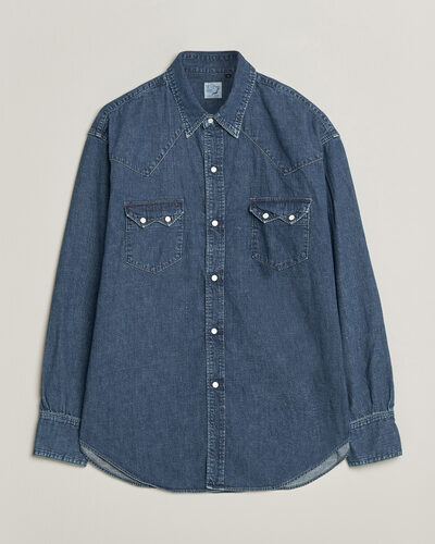 orSlow Denim Western Shirt Vintage Indigo