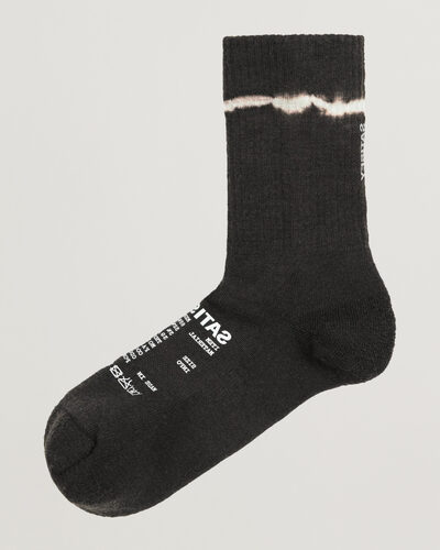 Satisfy Merino Nylon Tube Socks Black Tie Dye
