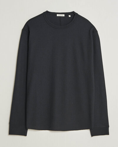 Sunflower Wool Waffle Long Sleeve T-Shirt Black