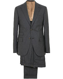 Frank Light Flannel Suit Grey