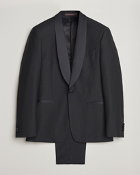  Figaro/Denz Wool Tuxedo Suit Black