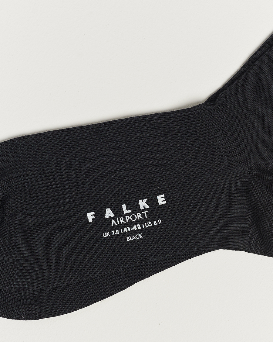 Men | Basics | Falke | Airport Knee Socks Black