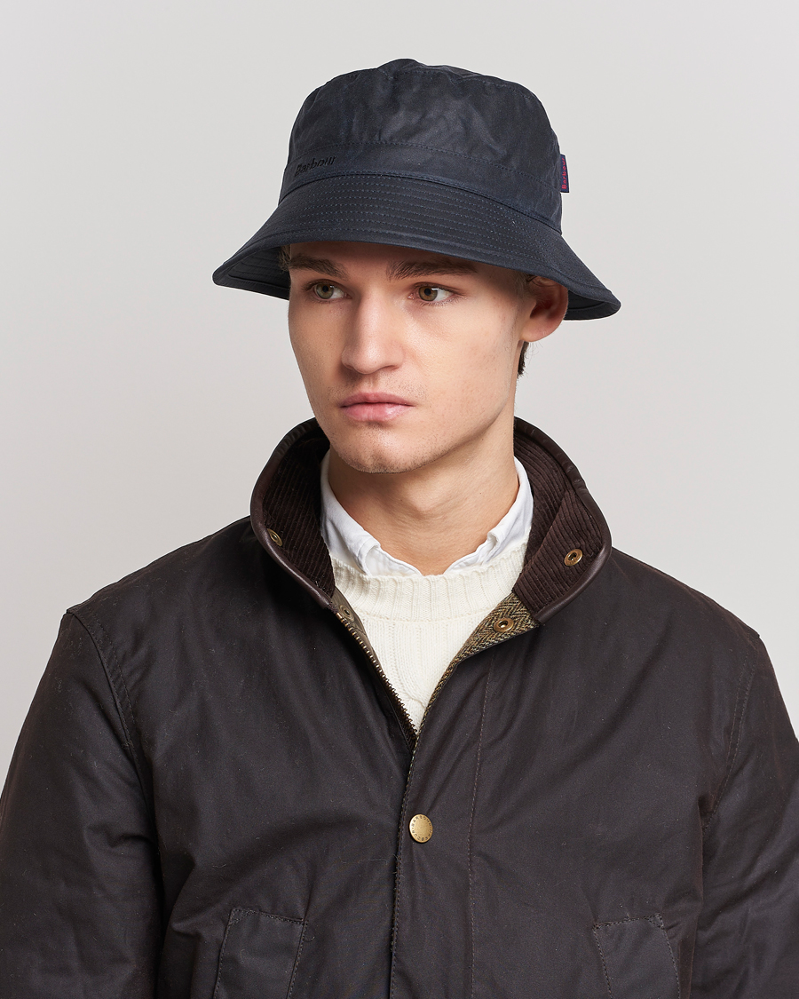 Barbour Lifestyle Wax Sports Hat Navy hos