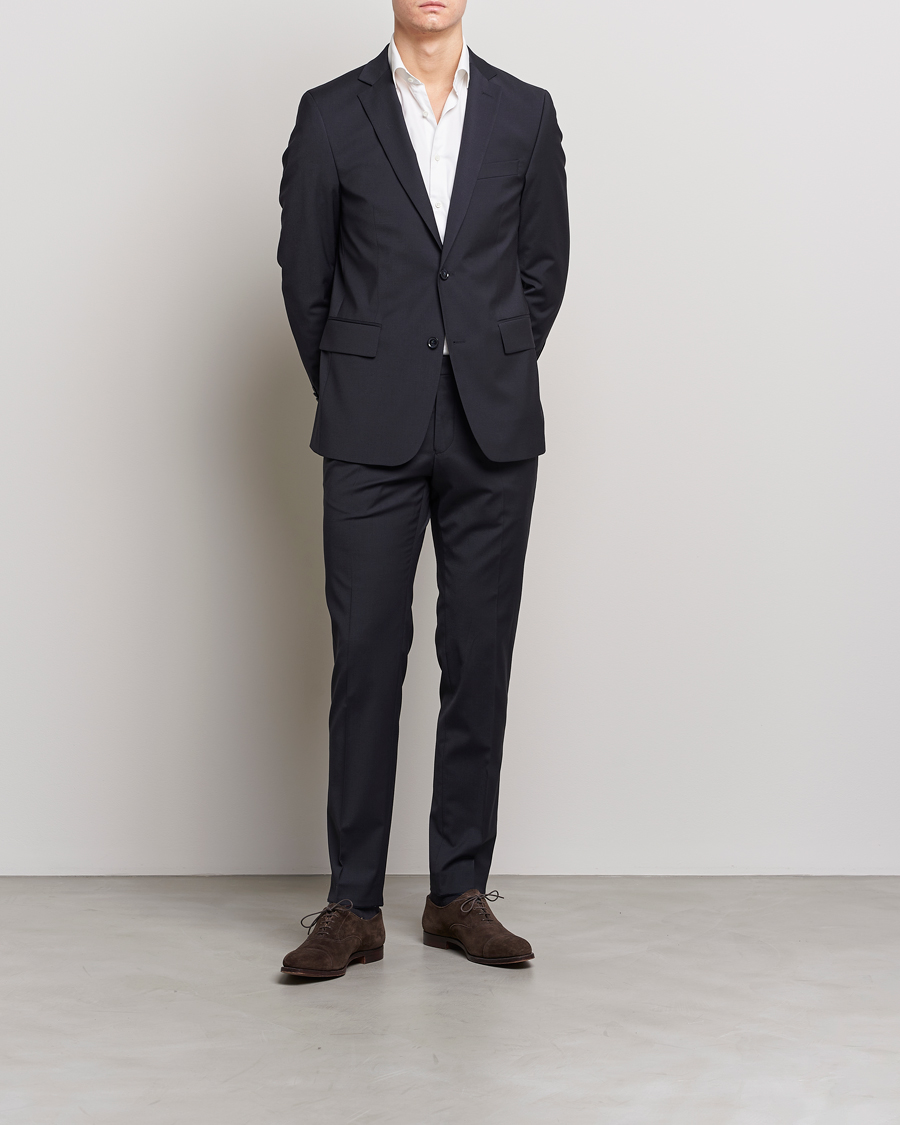 Men | Trousers | Oscar Jacobson | Dave Trousers Navy