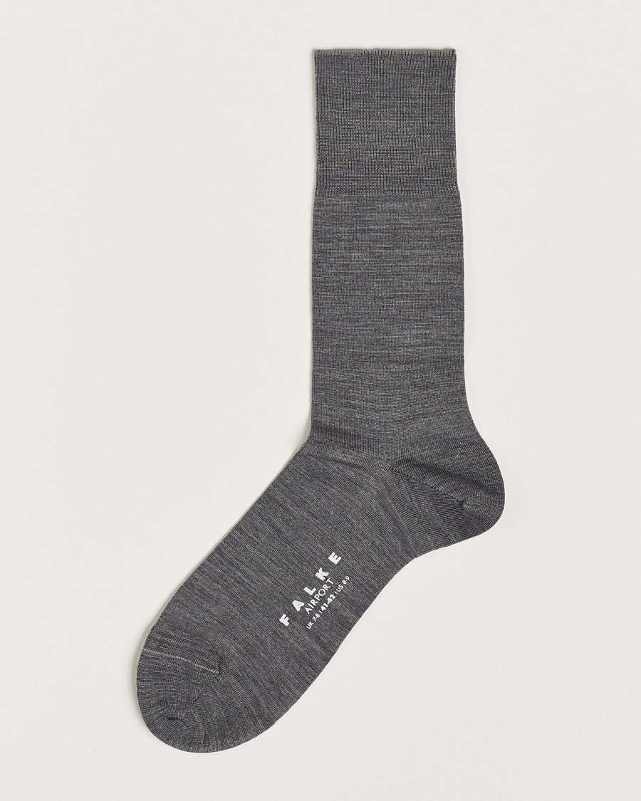 Men | Falke | Falke | Airport Socks Grey Melange