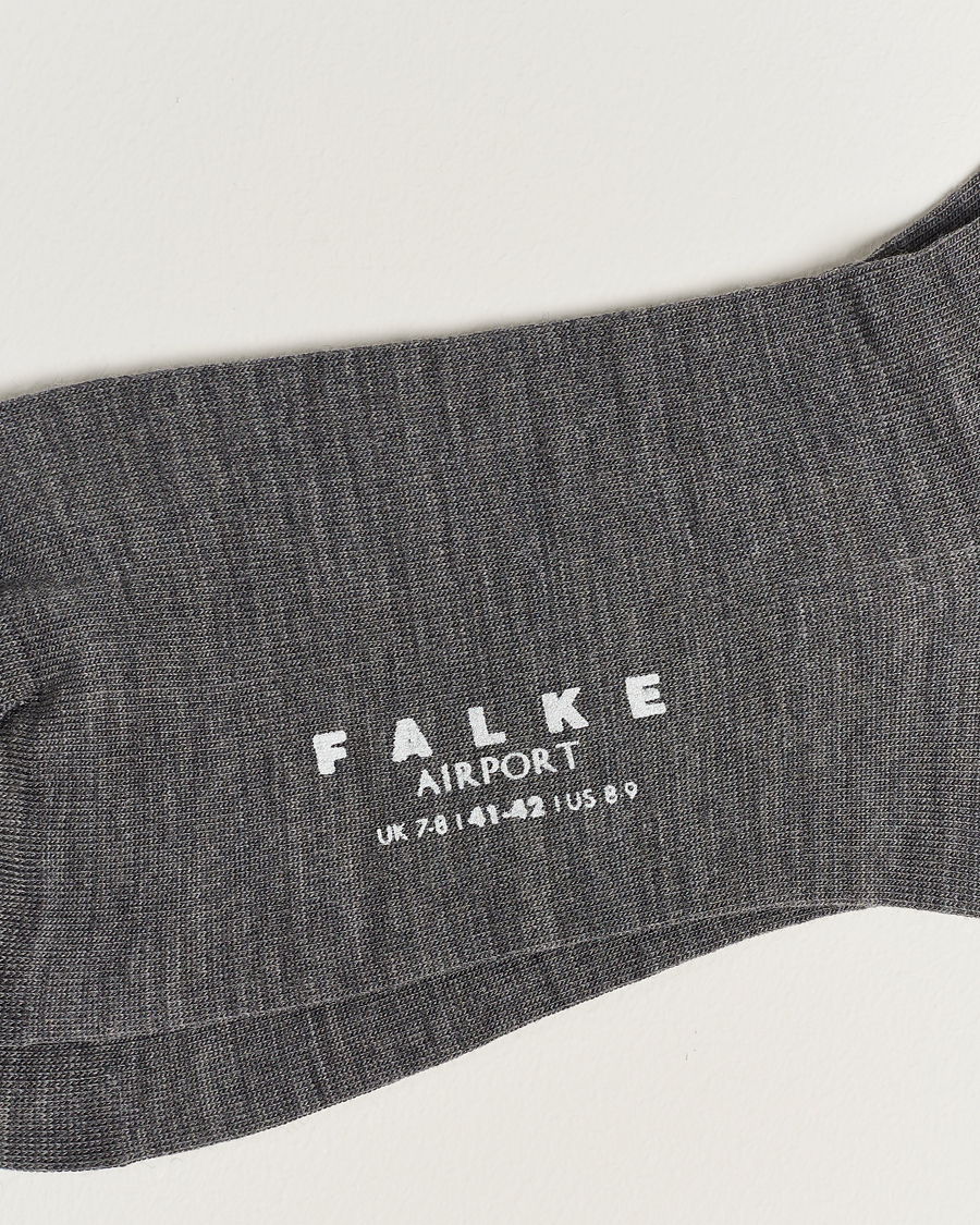 Men |  | Falke | Airport Socks Grey Melange