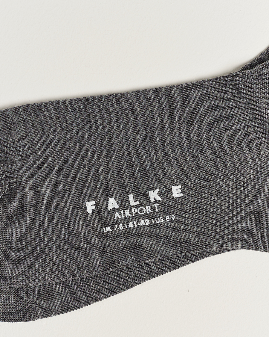 Men | Underwear & Socks | Falke | Airport Socks Grey Melange