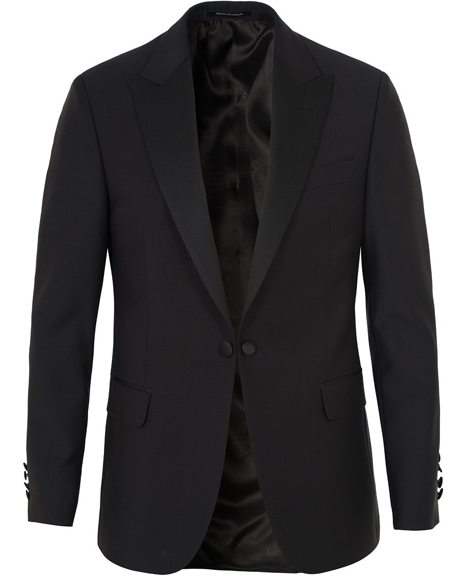 Men | Blazers | Oscar Jacobson | Frampton Tuxedo Jacket Black